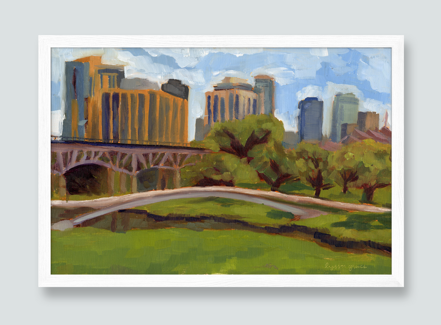 "A City in the Clouds" Fort Worth, TX Giclee Print