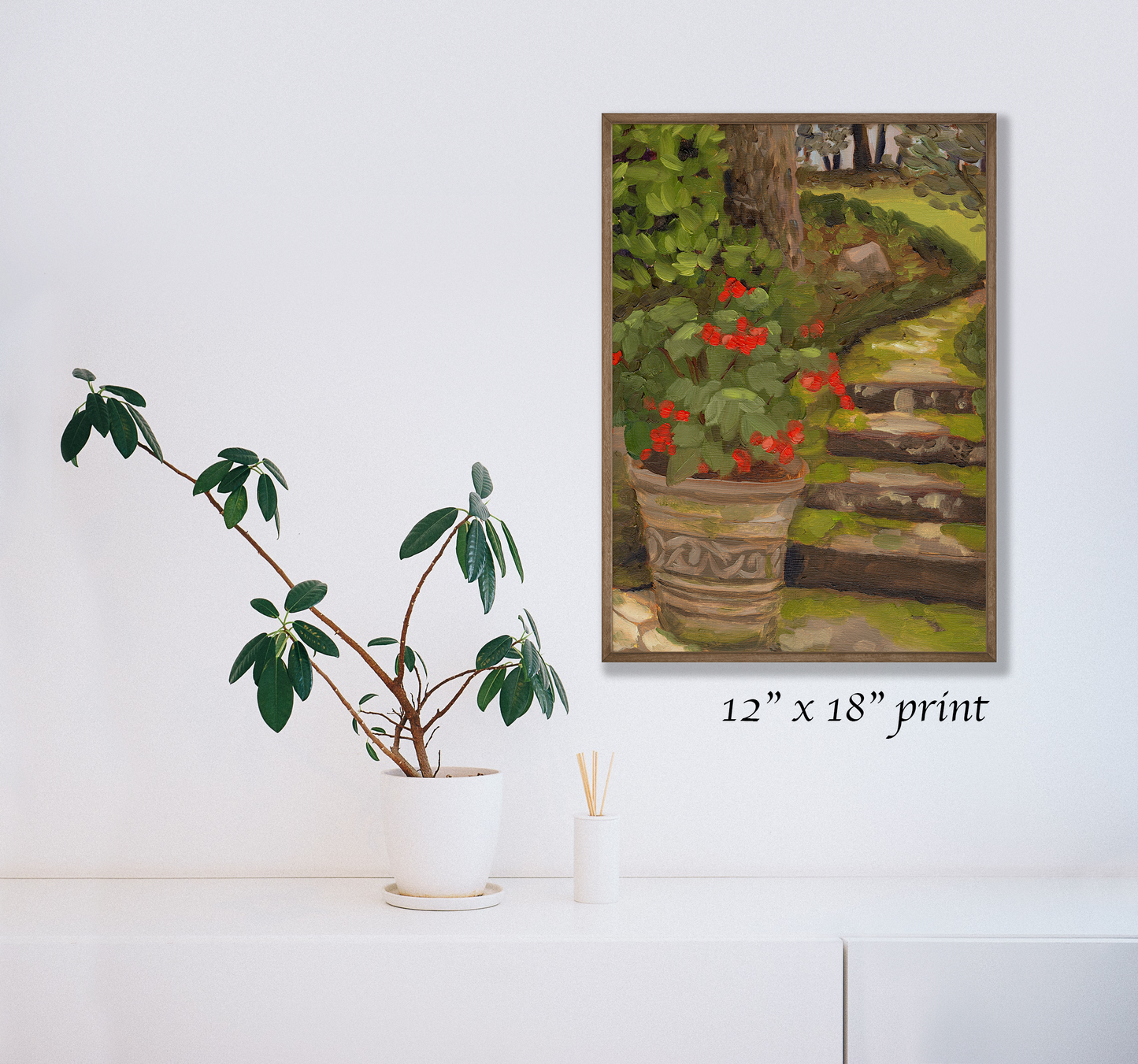 "Grandma's Garden" Tyler, TX Giclee Print