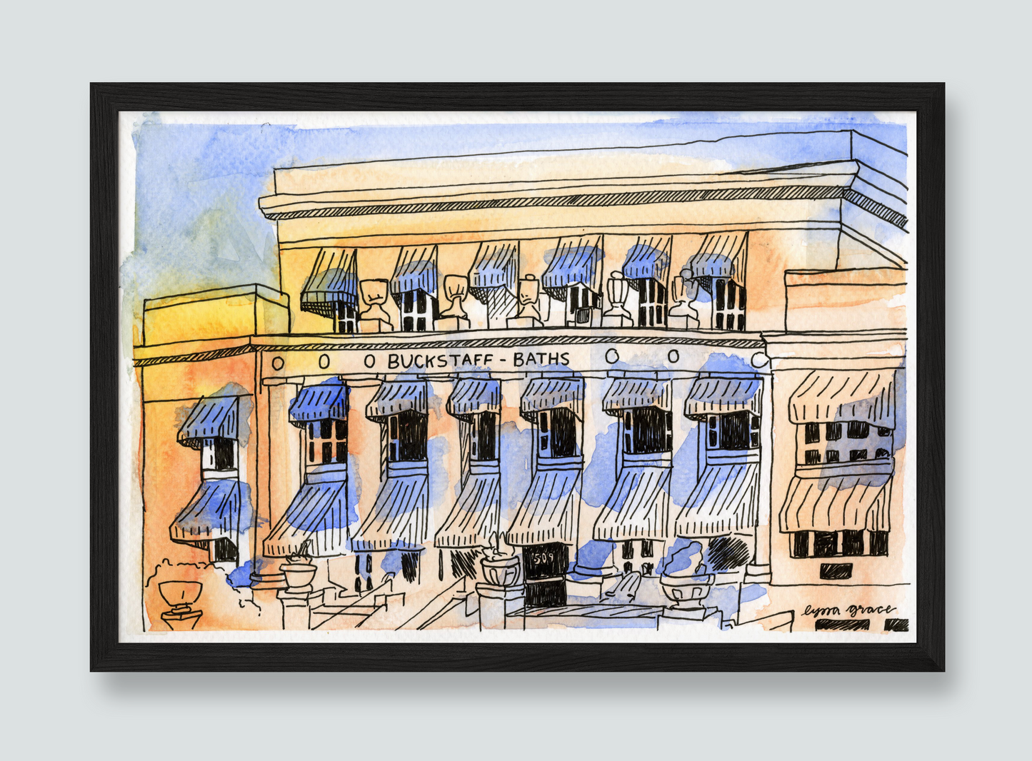 "Buckstaff Baths" Hot Springs, AR Giclee Print