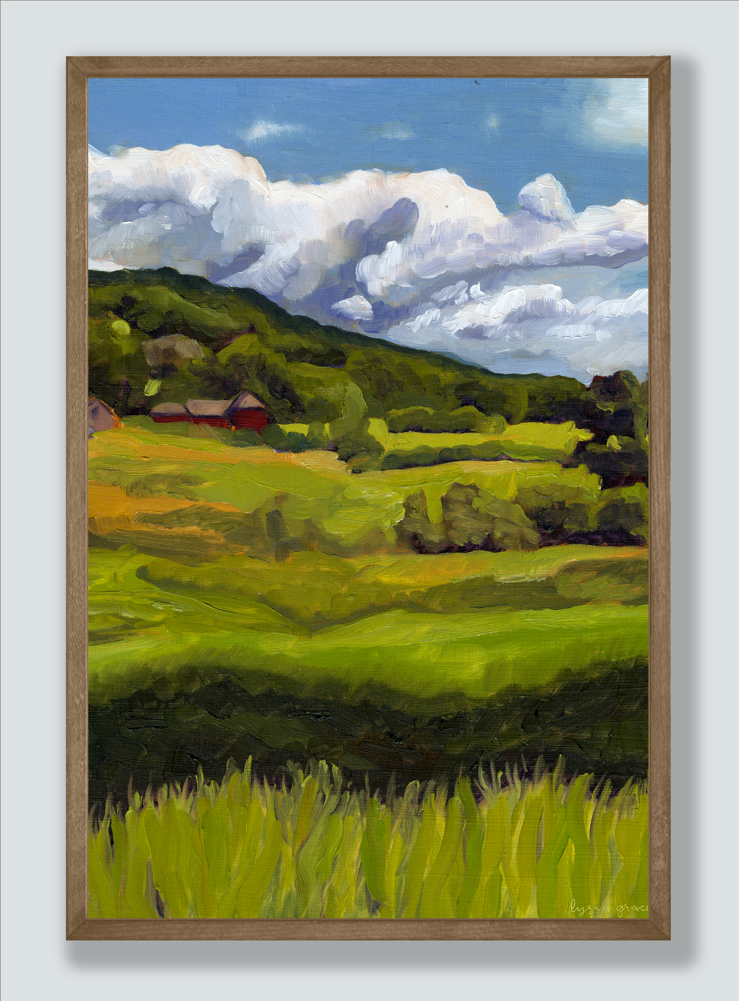 "Glory on the Hills" Hudson, NY Giclee Print