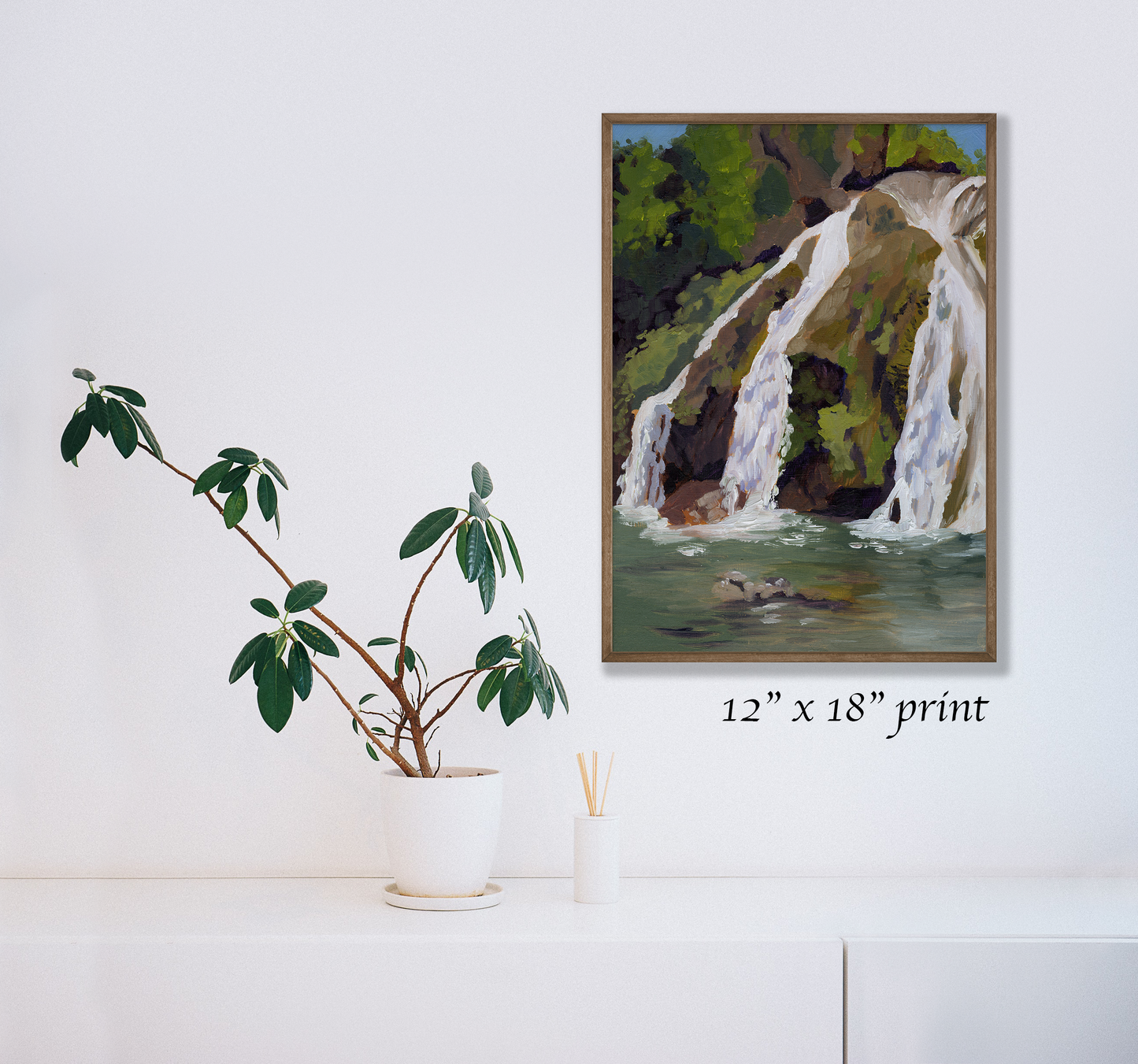 "Revived" Turner Falls, OK Giclee Print