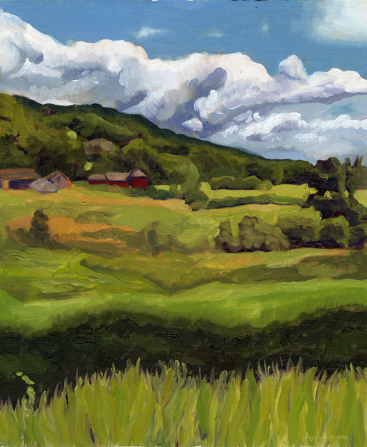 "Glory on the Hills" Hudson, NY Giclee Print